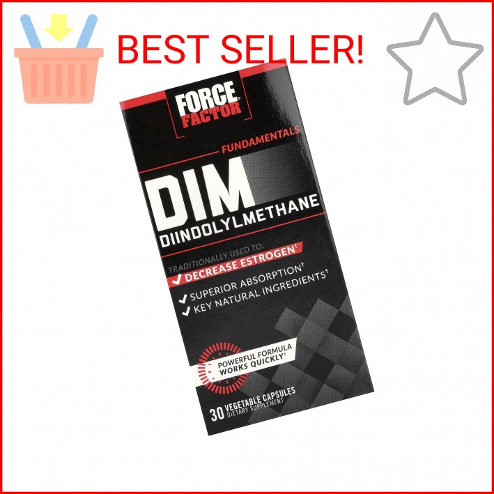 Force Factor DIM, Diindolylmethane Capsules to Decrease Estrogen in Men and Wome