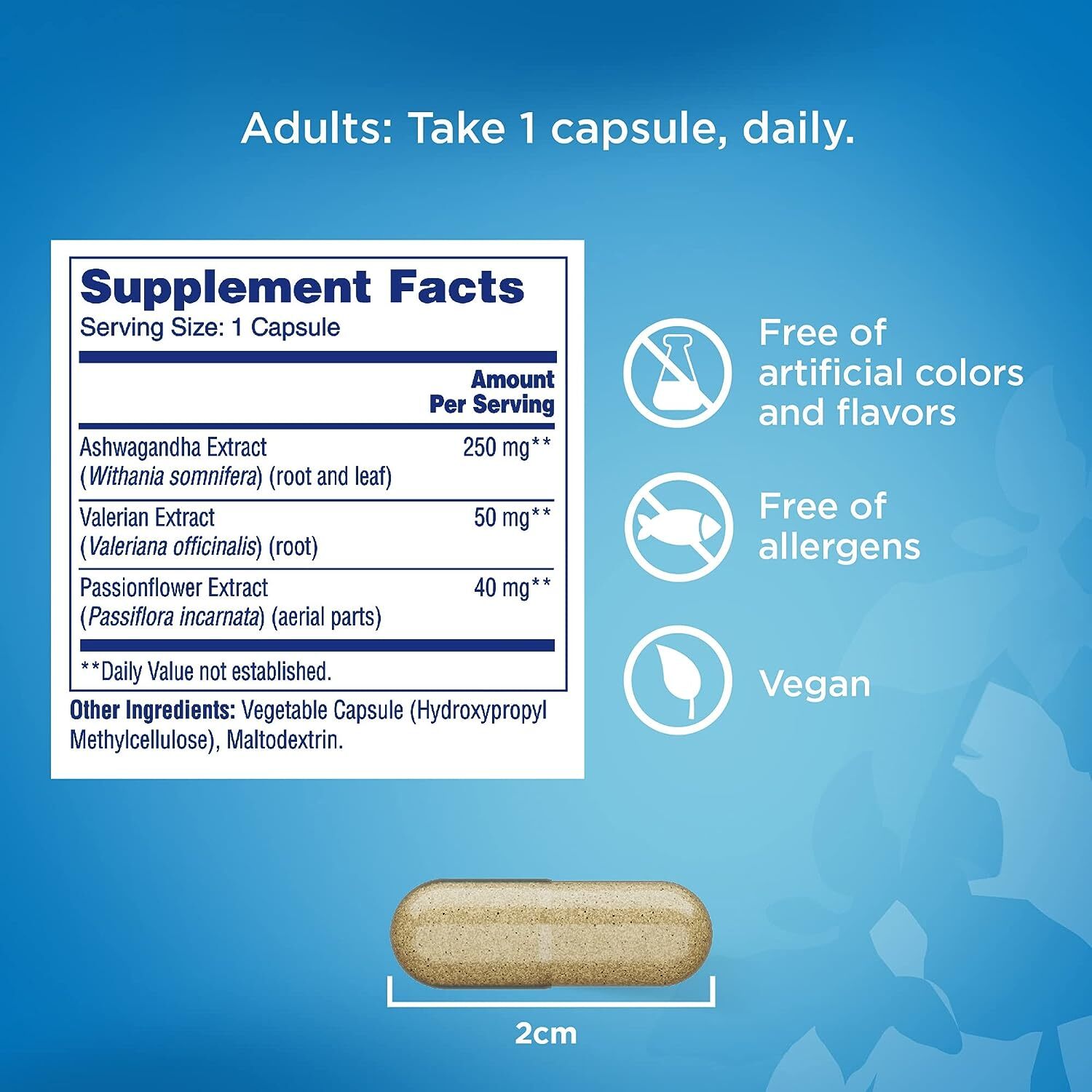 One A Day Stress Supplement – Occasional Stress Relief Supplement 30 Capsules