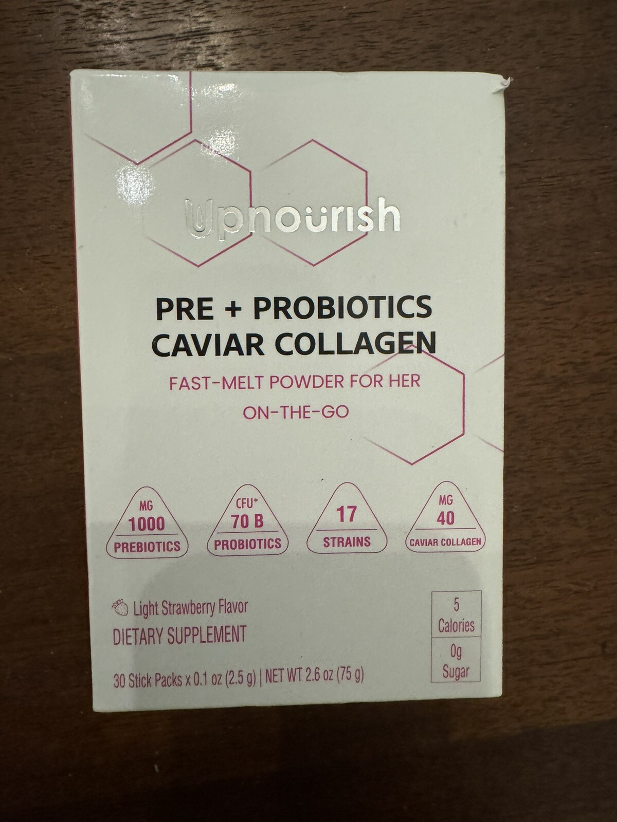 Pre Probiotics for Women Caviar Collagen Cranberry d-Mannose Powder Stick 08/24