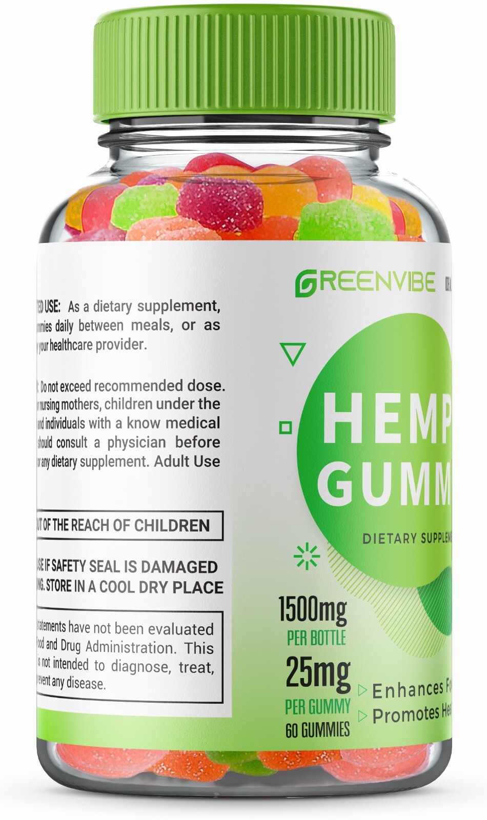 Greenvibe Gummies for Tinnitus Vitamins Wellness – Official Formula (1 pack)