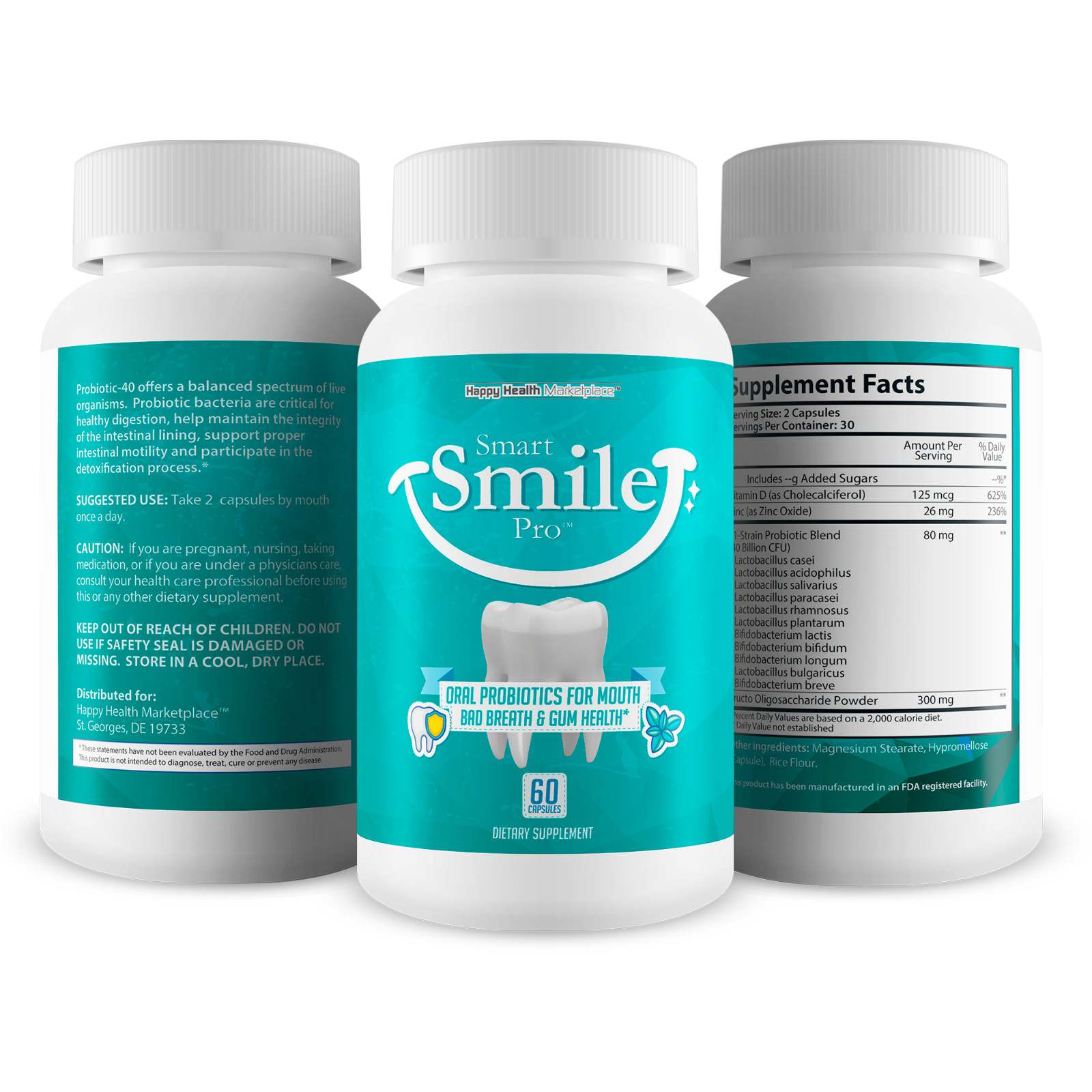 Smart Smile Pro – Our Best Oral Probiotics for Teeth and Gums