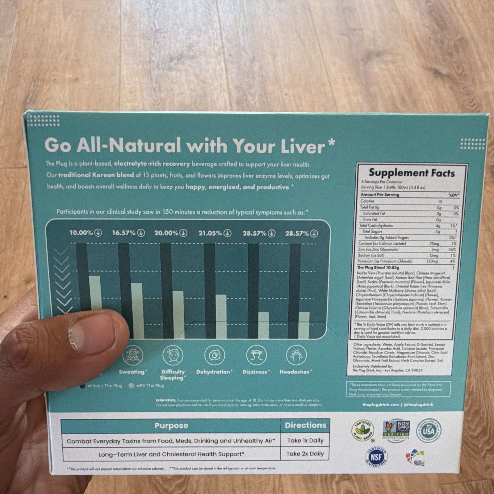 The Plug Liver Cleanse Detox & Repair Drink 6 pack