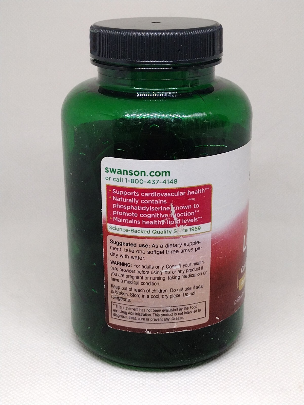Swanson Soy Lecithin, 90 softgels. Expiration date- 07/2025