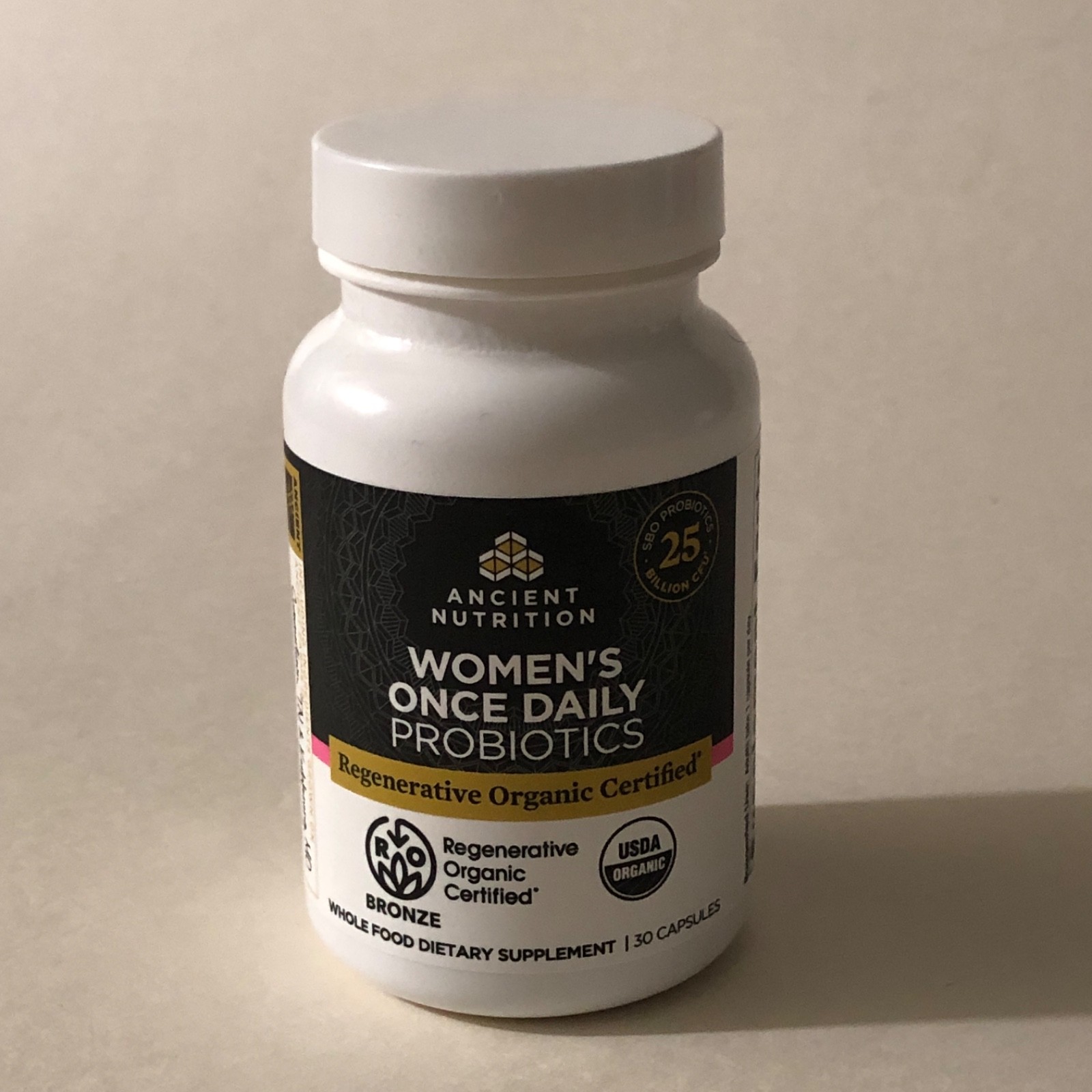 Ancient Nutrition Regenerative Organic Certified Women’s Once Daily Probiotics