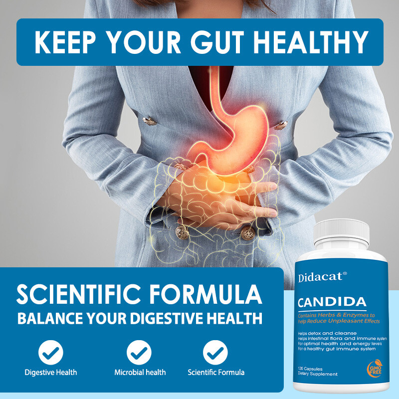 Candida Cleanse Capsules – Improve intestinal flora, detoxify and cleanse