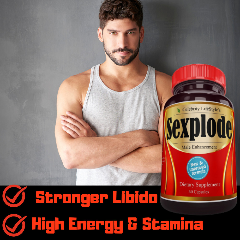 XXXplode for Men Male Enhancement, Testosterone Booster, Energy, Stamina – 60C