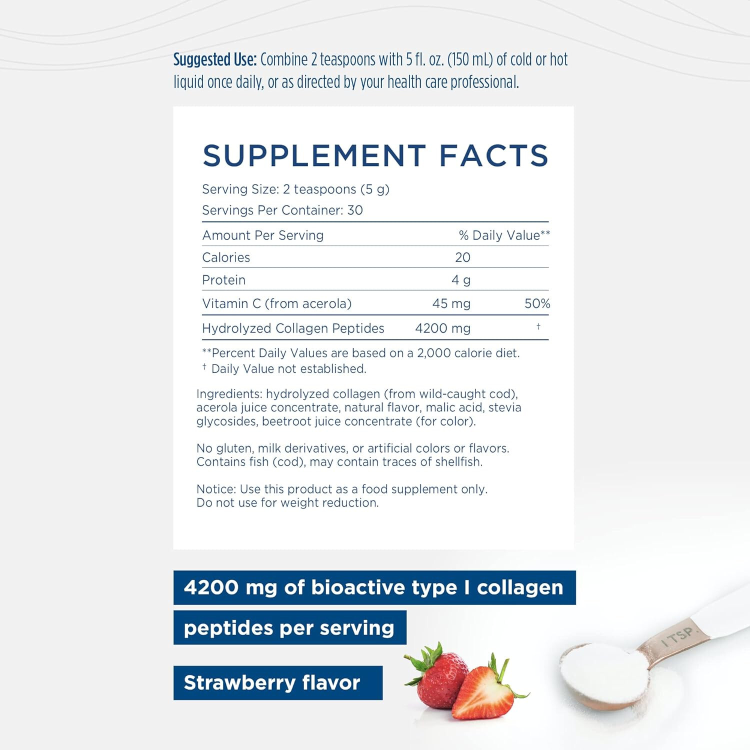 Nordic Naturals – Marine Collagen – Strawberry (5.29oz)