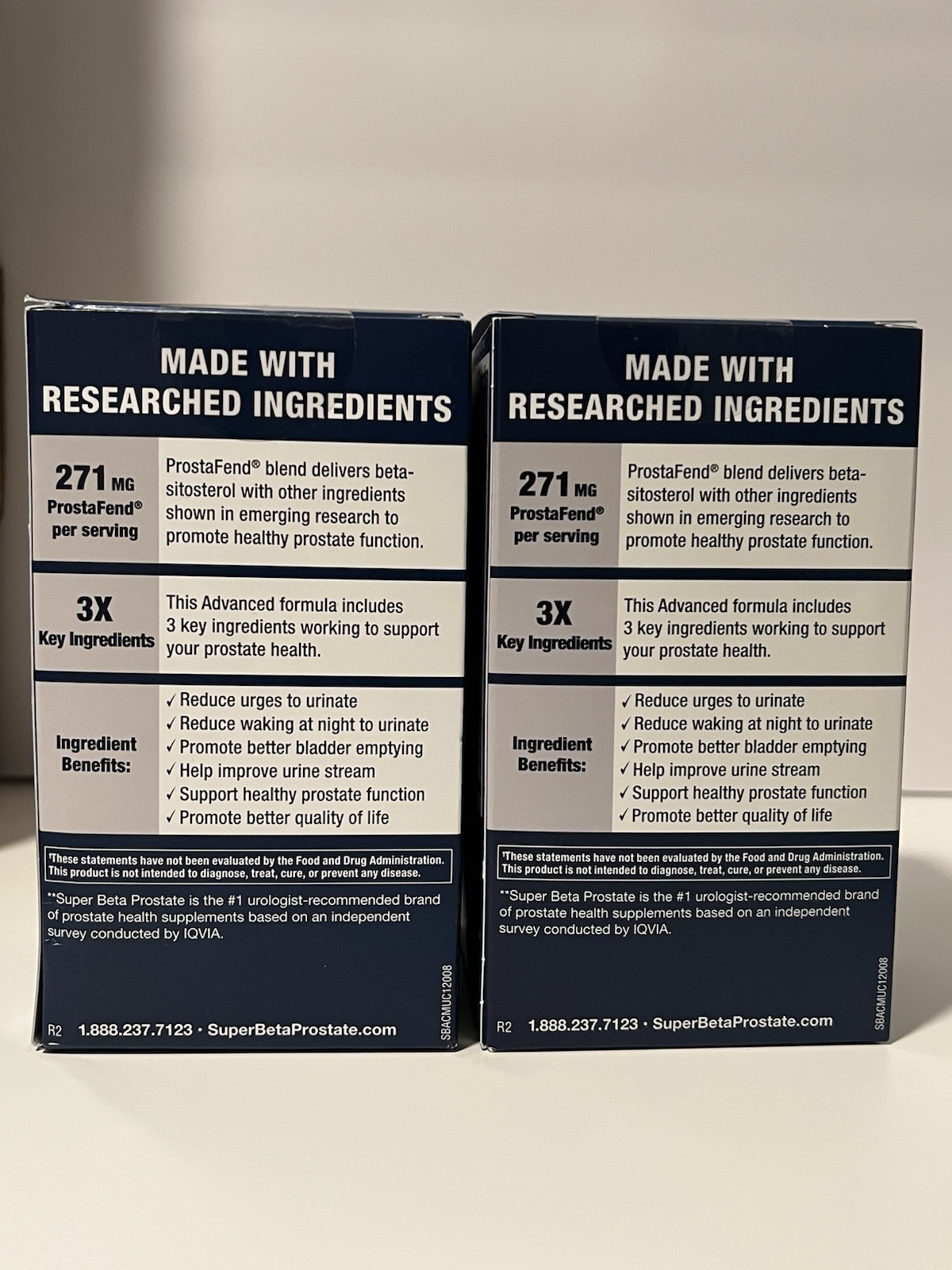 Super Beta Prostate Advanced Male Supplement – 2 Pack – 4 Month Supply Exp 06/27