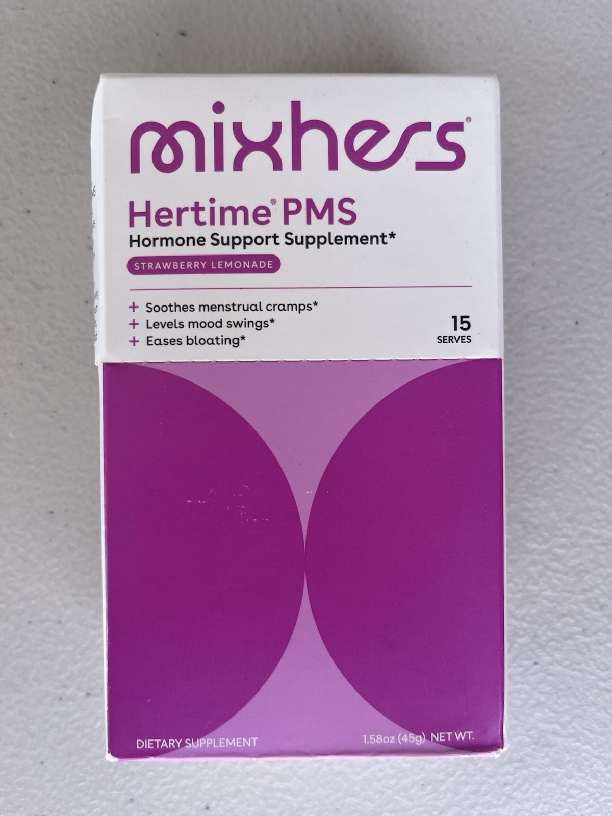 MIXHERS Hertime PMS Hormone Menstrual Supplement Strawberry Lemonade 15 Pack