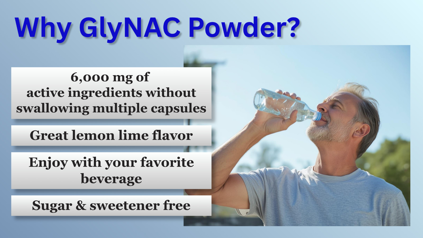 GlyNAC Powder Supplement | Glycine NAC | Supports Glutathione | 30 Servings