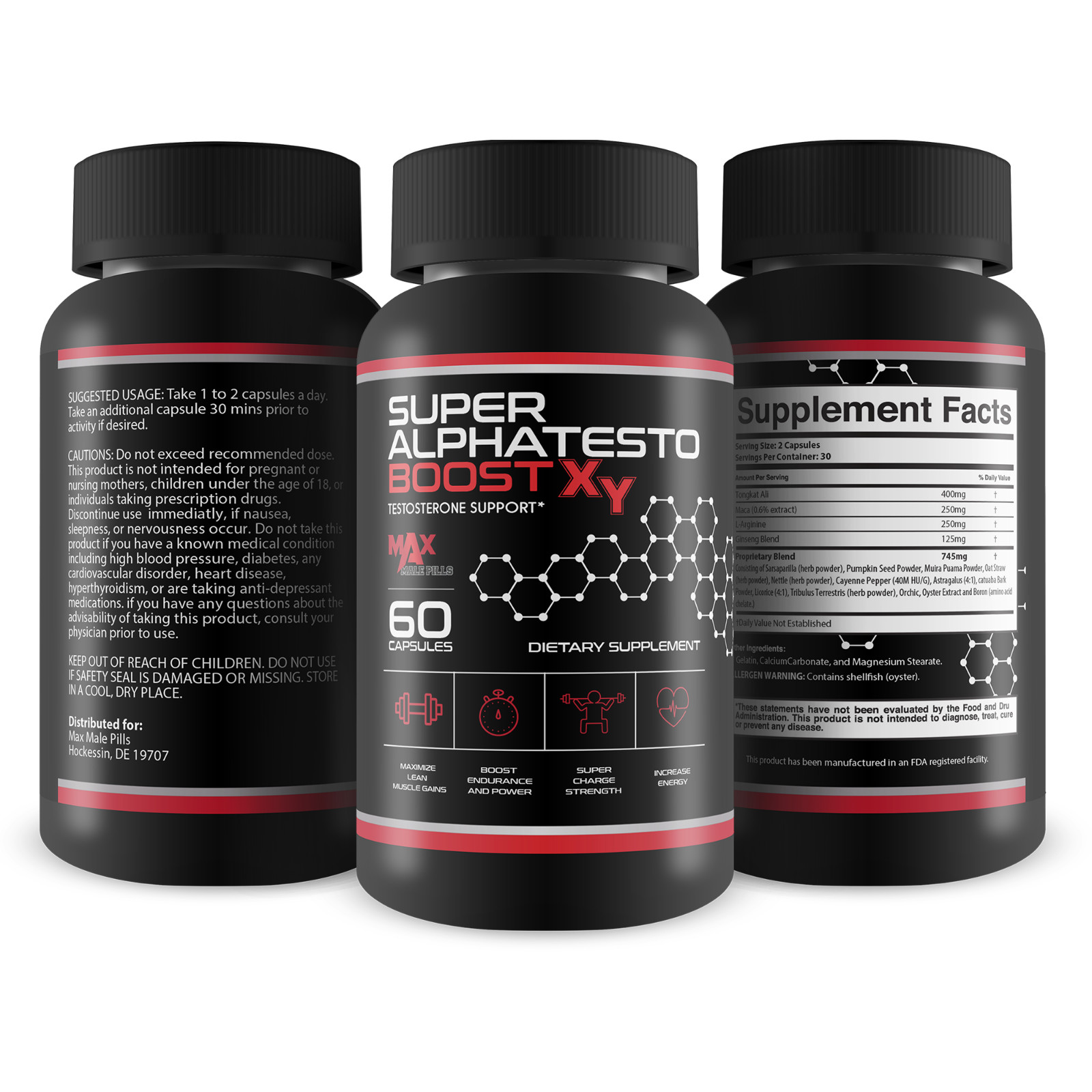 Super AlphaTesto Boost X Y – Our Best Testosterone Booster for Men – Blood Flow