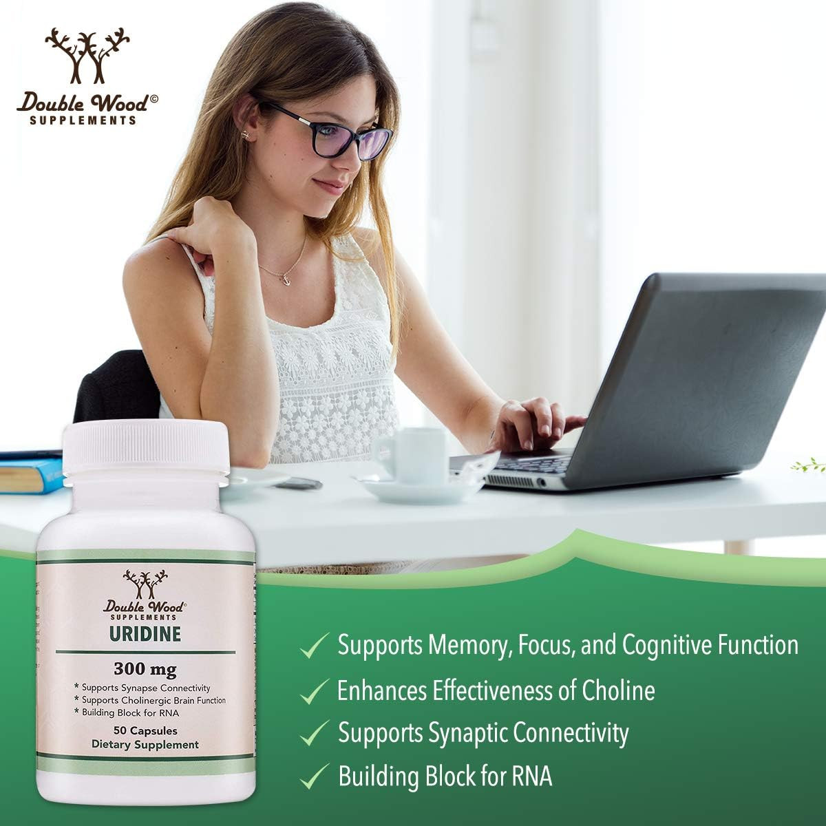 Uridine Monophosphate – Third Party Tested (Choline Enhancer, Beginner Nootropic