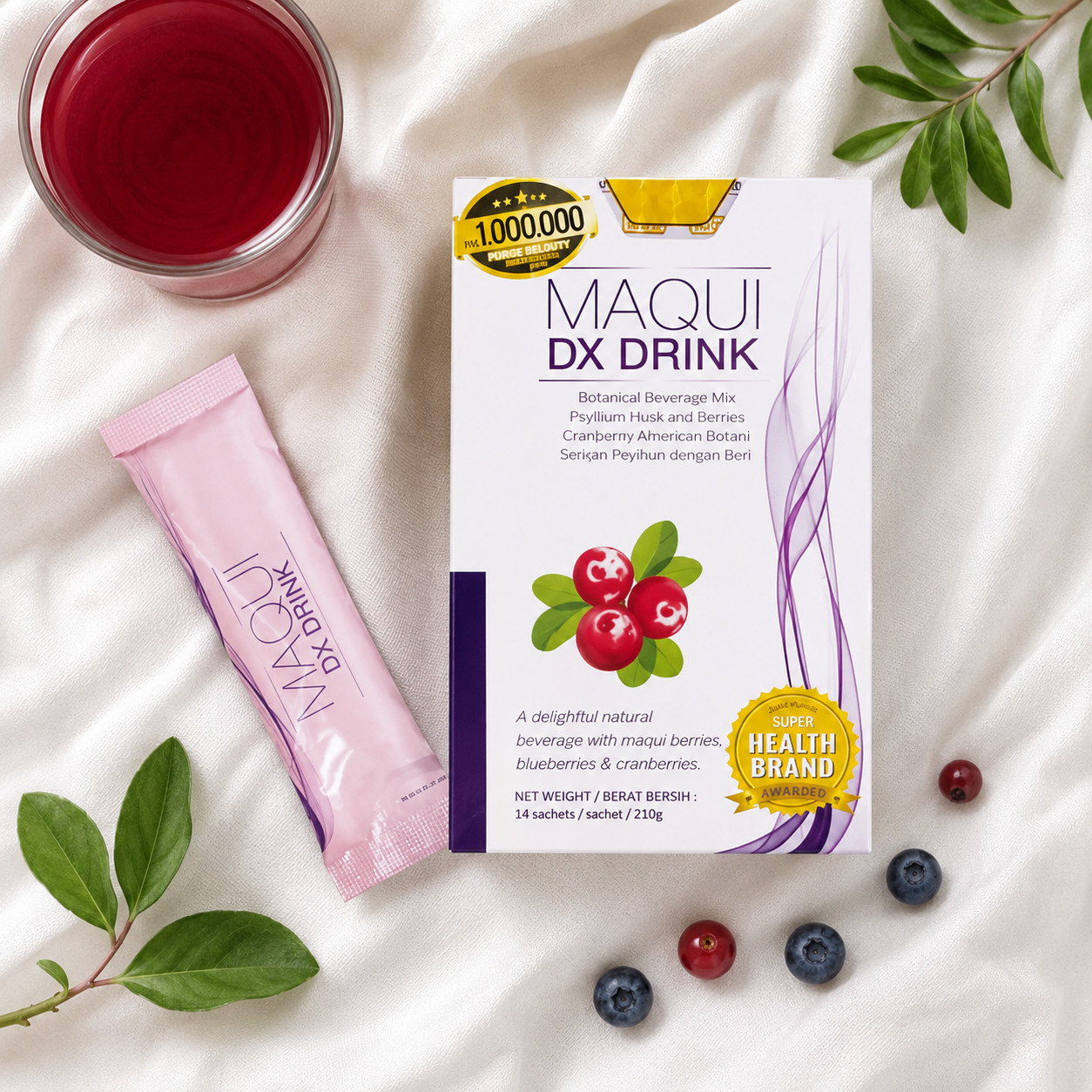 DX Maqui Natural Berries Drink Berry Flavor Boxes Express Shipping Original Box