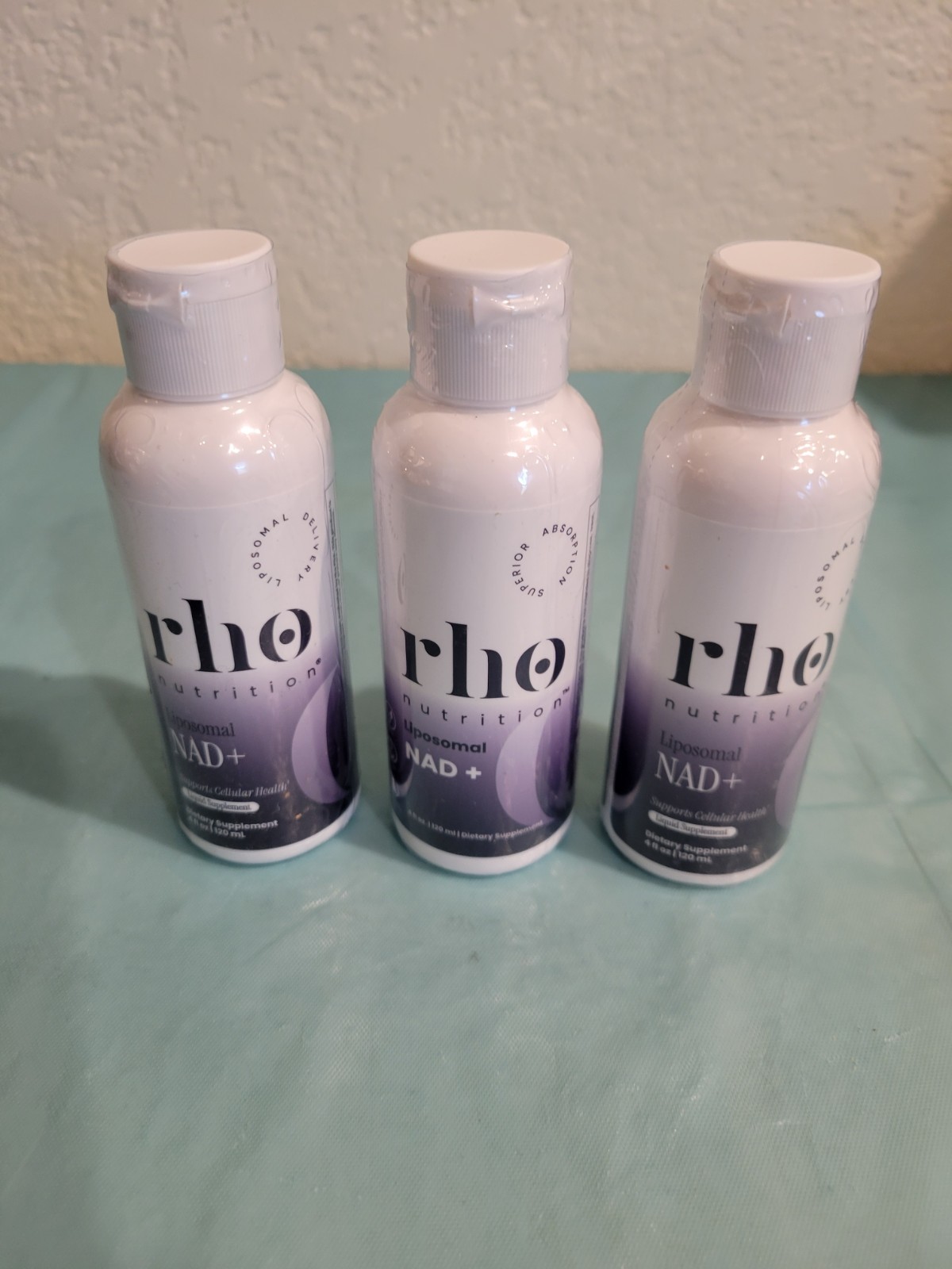Rhe Nutrition Liposomal NAD+ Liquid Dietary Supplement 120 mL Lot of 3