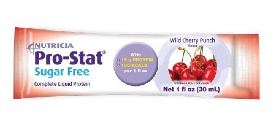 Pro-Stat Sugar Free Complete Protein Wild Cherry Punch 1oz Individual Packet