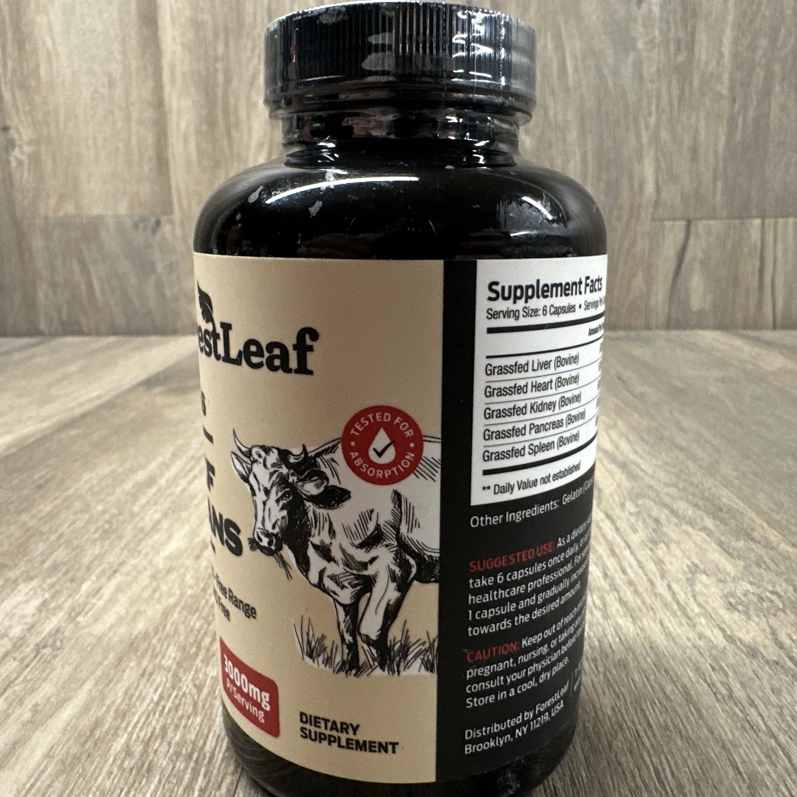 ForestLeaf Beef Organ Supplement – Grass Fed & Pasture Raised Exp 04/2026