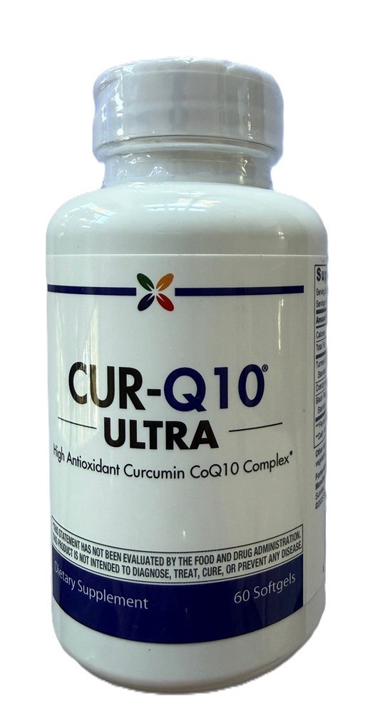 Cur-Q10 Ultra, High Antioxidant Curcumin CoQ10 Complex, Dietary Supplement, 60