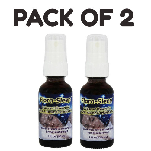 Flower Essence Services Flora-Sleep Formula Spray – 1 oz – Pack of 2