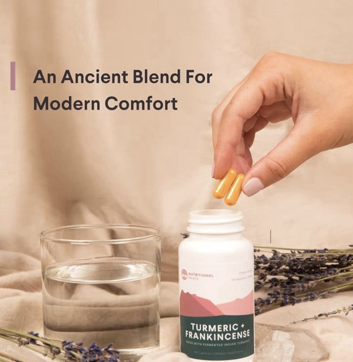 Nutritional Roots Turmeric + Frankincense 60 Capsules Joint Support