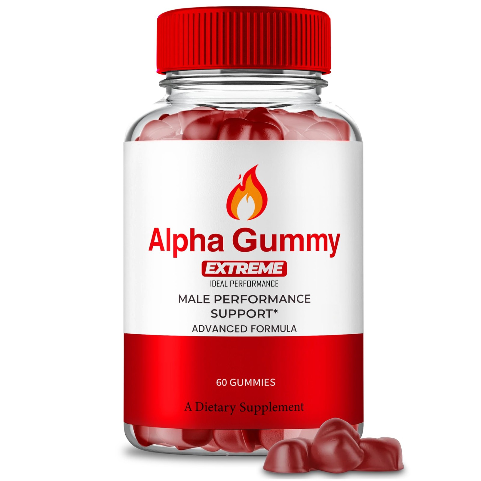 AlphaGummy Alpha Gummy Male Supplement Gummies Supplement – 60 Gummies