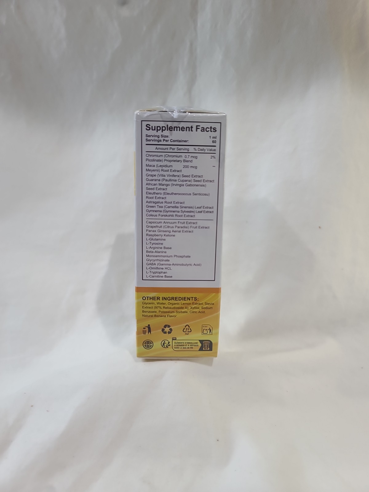 Banana Drops for Weight Loss Liquid Supplement, Hatman Labs 2 oz Exp: 8/2027