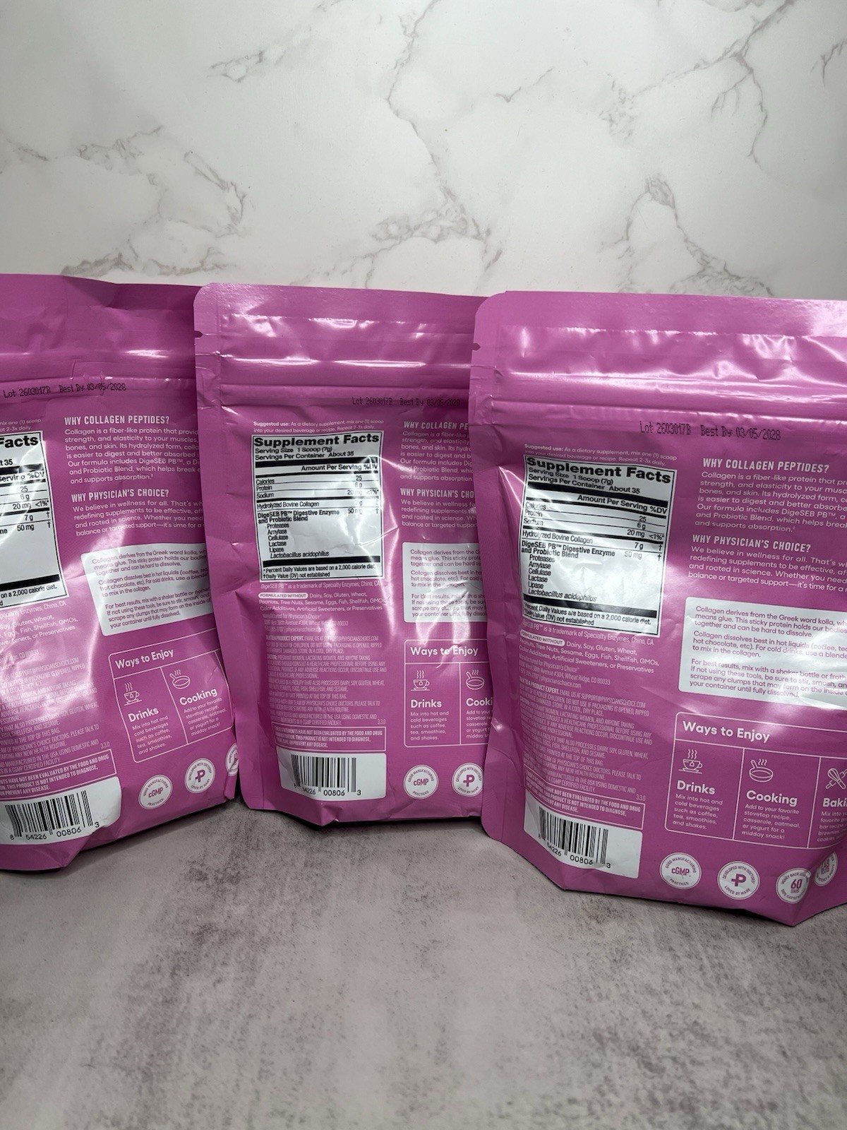 Physician’s Choice Collagen Peptides + Probiotics 246g Exp 03/2028
