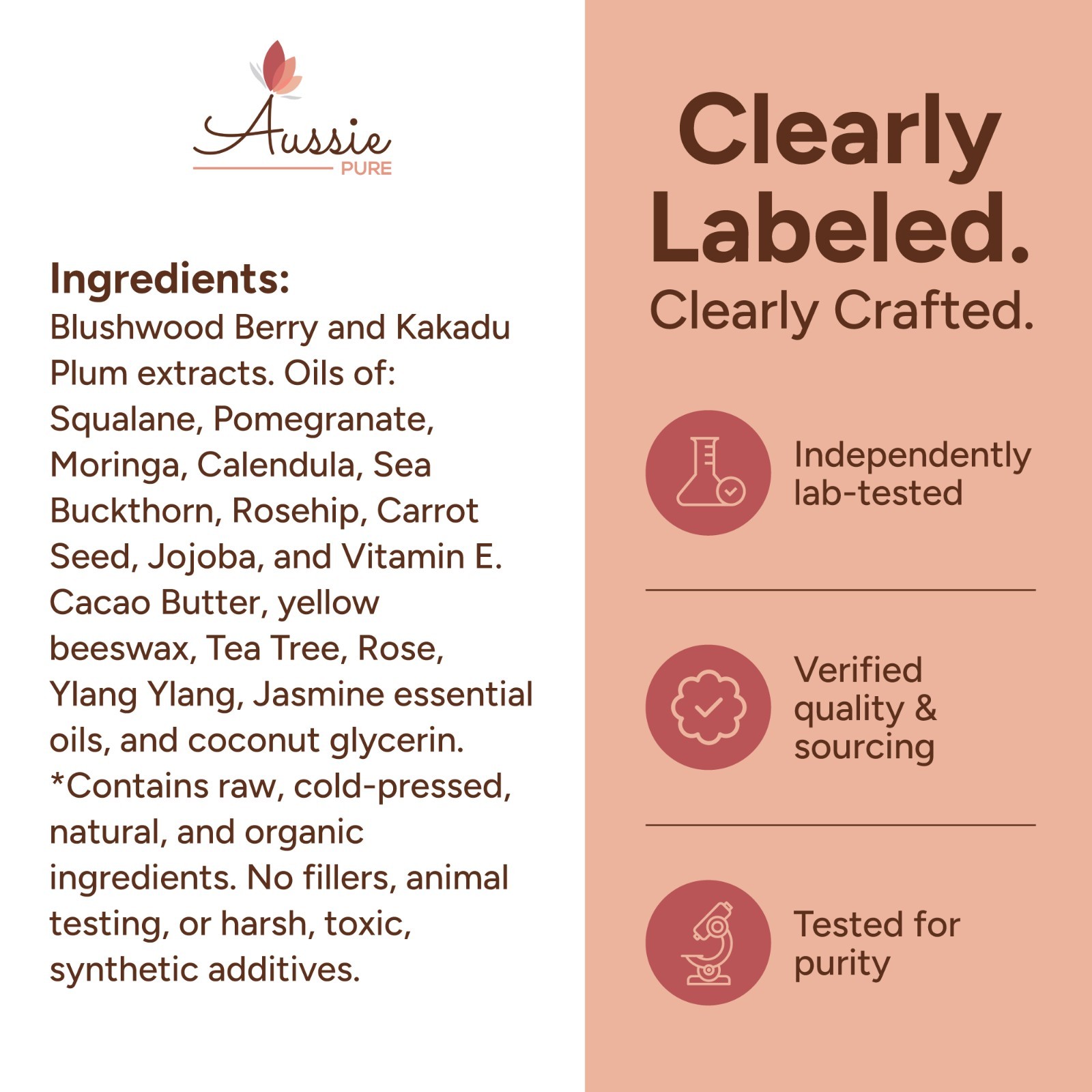 Aussie Pure Blushwood Berry Beauty 3-in-1 Botanical Facial Serum