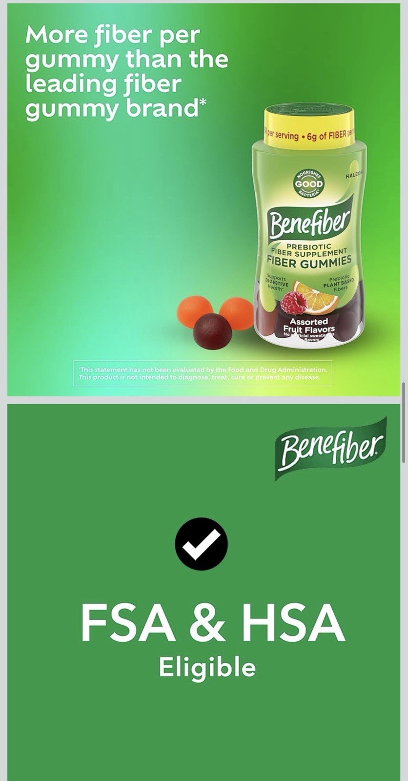 Benefiber Prebiotic Fiber Gummies Digestive Support Assorted Fruit 81 Count