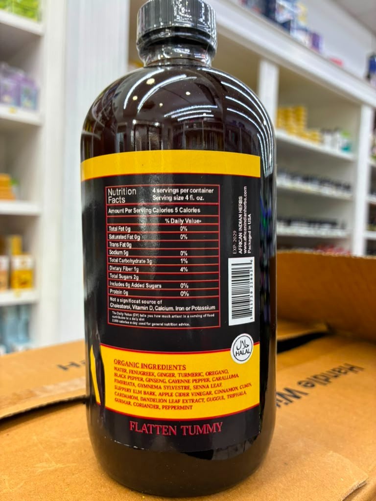 Firm & Flat Belly Herbal Liquid Supplement 16oz | Organic | Vegan | Plant-Based