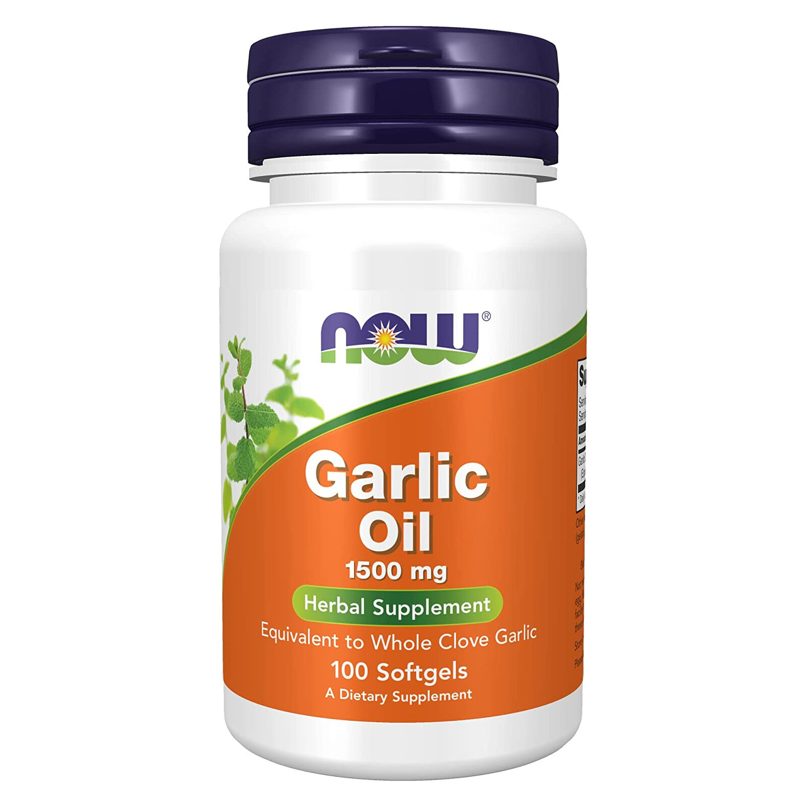 NOW FOODS Garlic Oil 1500 mg 100 Softgels