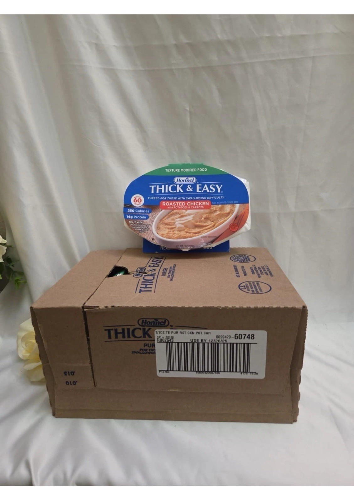 Thick & Easy 60748 Purees Microwave Meal Roasted Chicken Dinner 7.oz (7 Count)