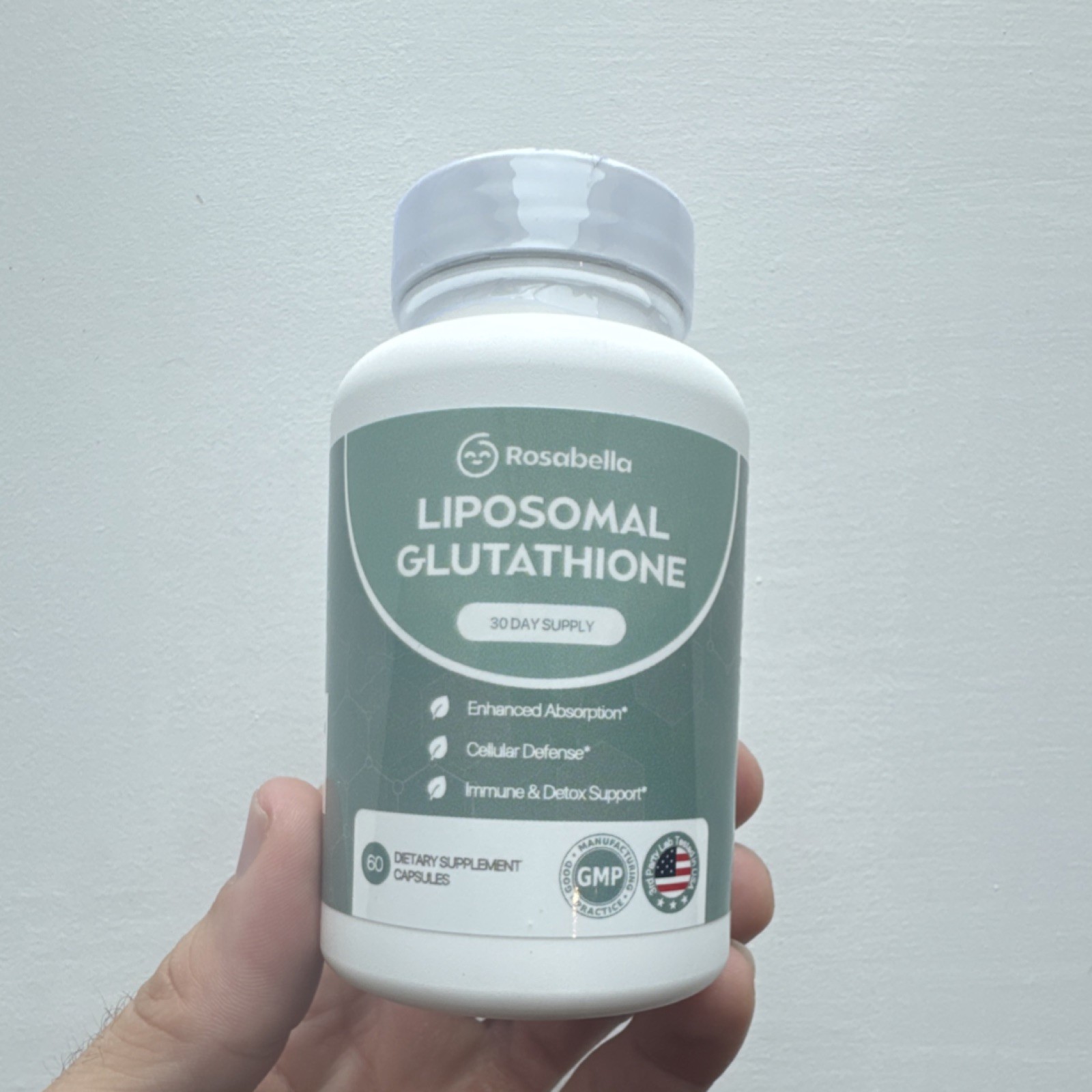 Rosabella Liposomal Glutathione 500mg Enhanced Absorption 60 Capsules