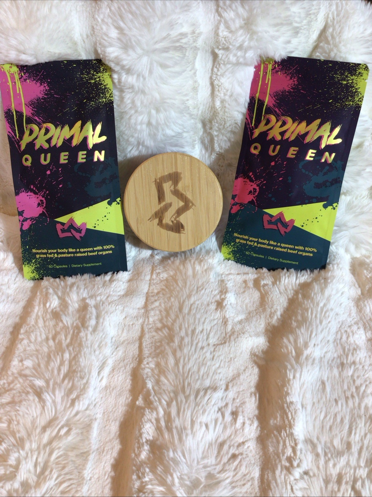 New Primal Queen Unopened Suppliments Beed Organs 2 Bags Jar