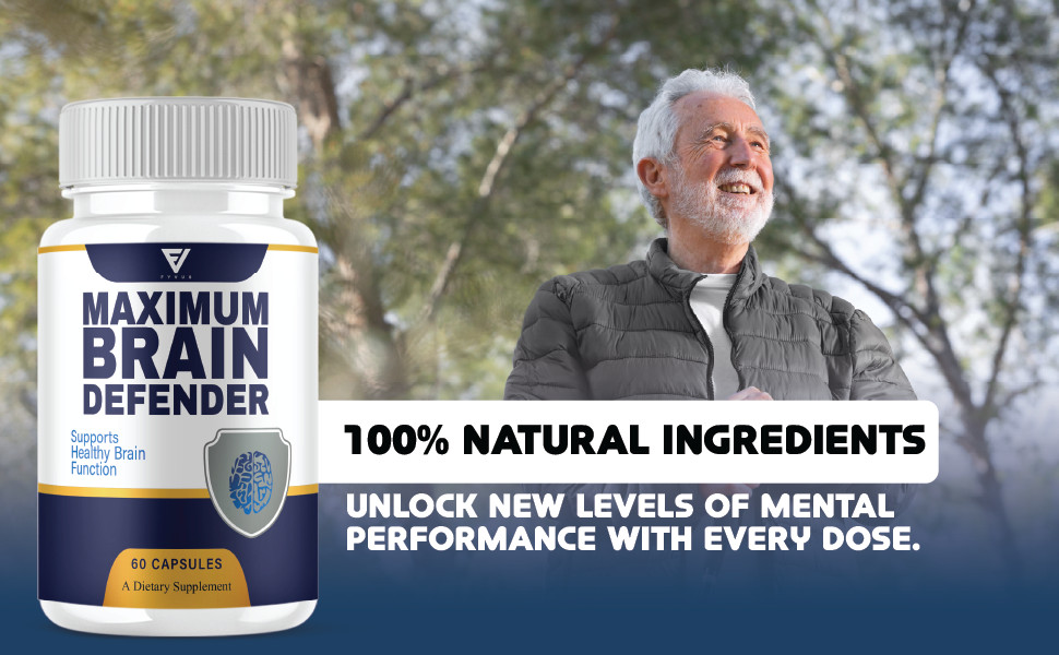 (5 Pack) Brain Defender Advanced Memory Support Supplement Pills (300 Capsules)