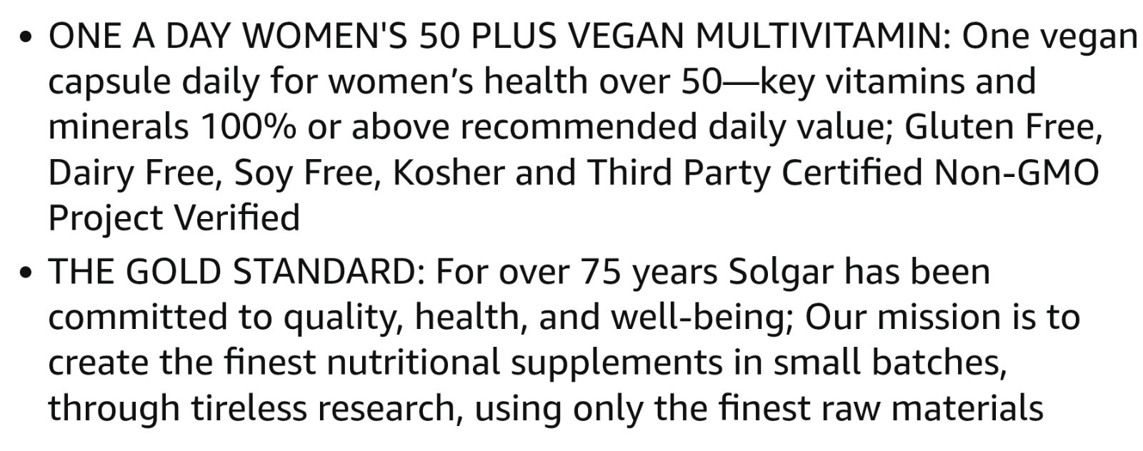 Solgar One Daily WOMENS MULTIVI 50 + 60 Time Released Capsules ( 60 Servings )