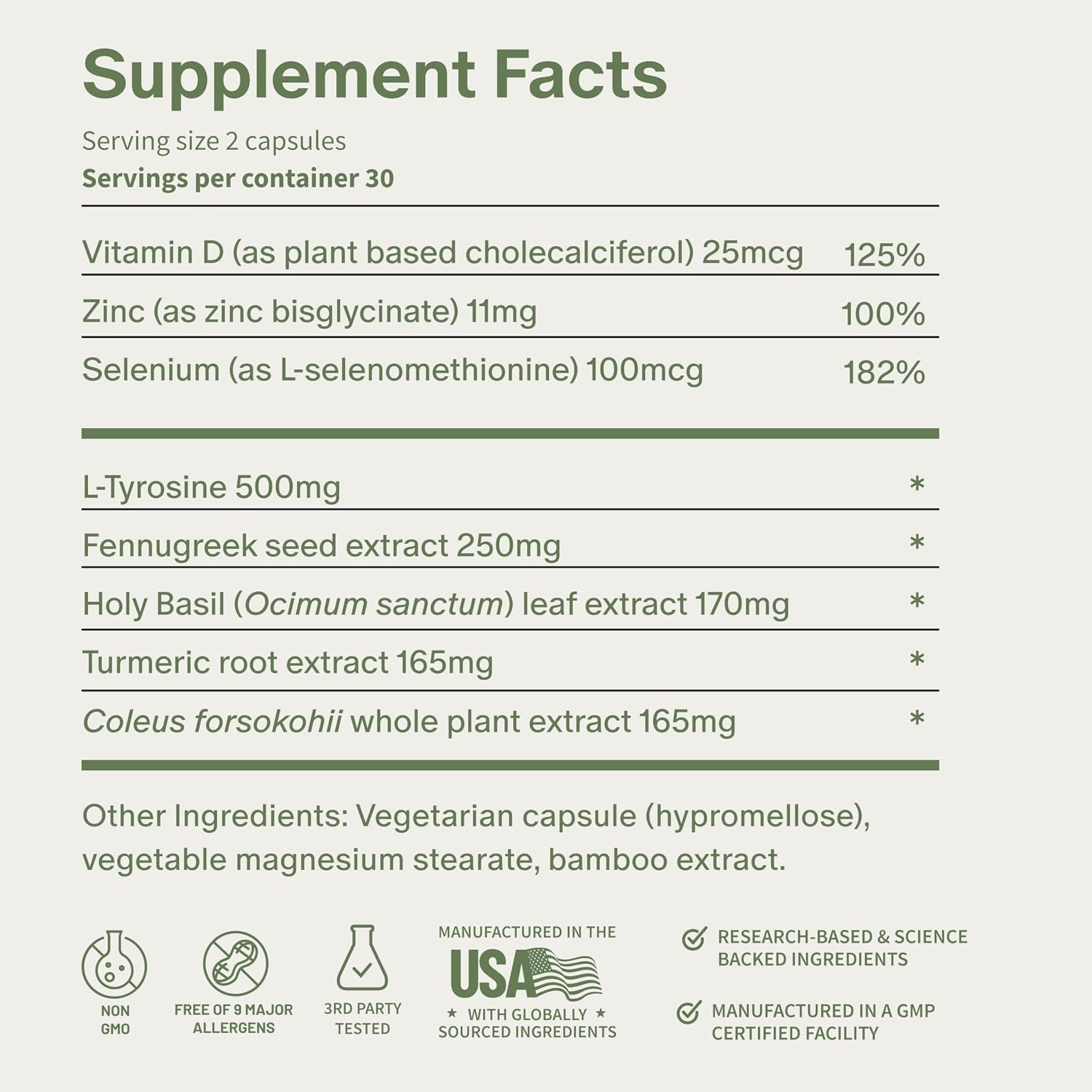 SNAP Thyroid Health Support Dietary Supplement, 60 Caps Vegan GF Non-GMO