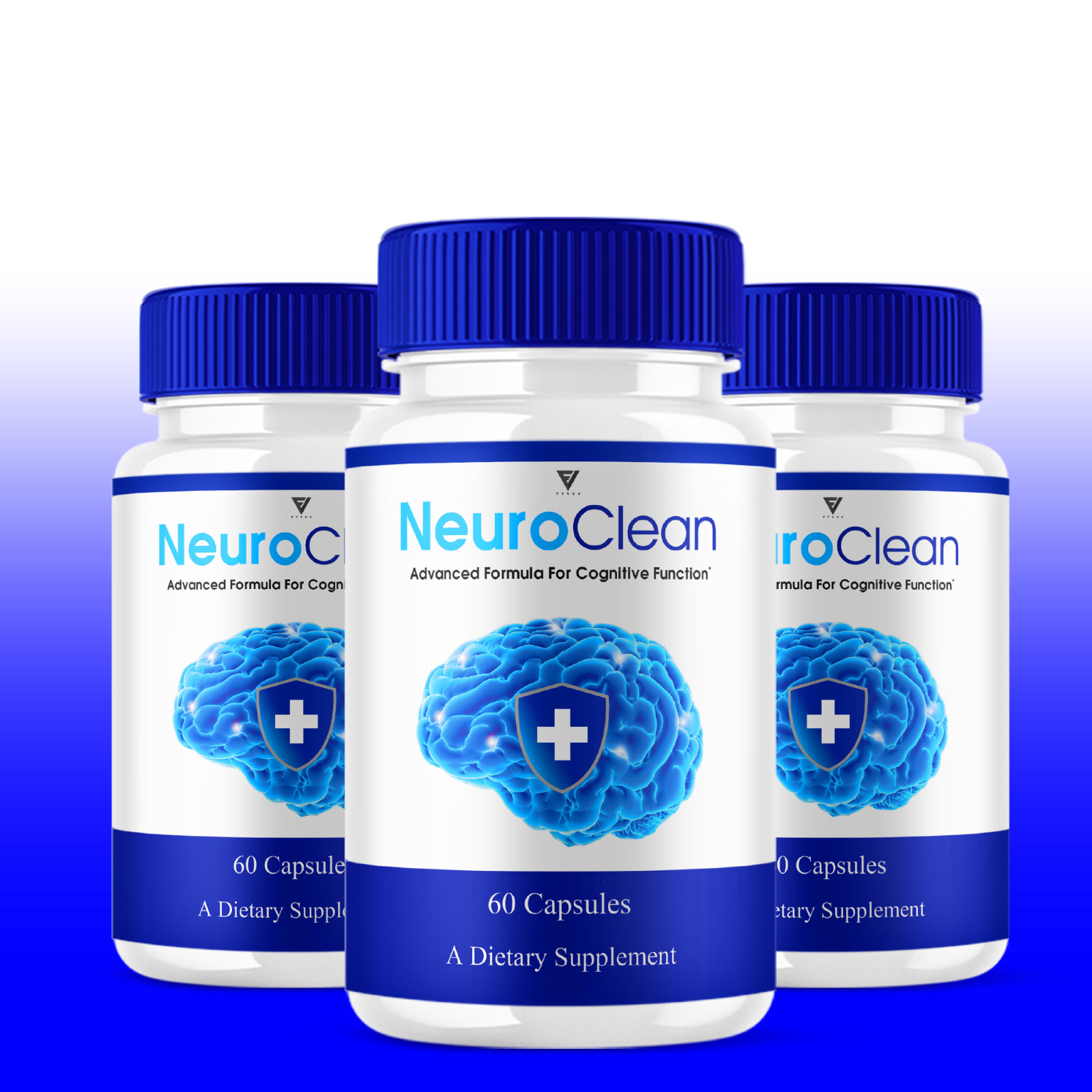 (5 Pack) NeuroClean Nootropic Capsules, NeuroClean Advanced Pills (300 Capsules)
