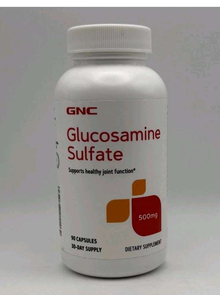 GNC Glucosamine Sulfate Joint Supplement 500 mg 90 Capsules NEW EXP 12/2027