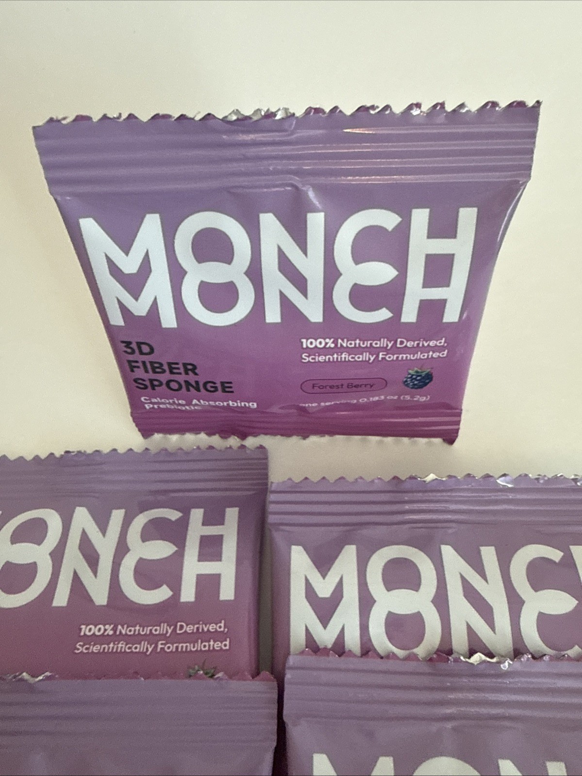 Monch Monch Calorie Absorbing Fiber 3D Fiber Sponge 5 Sealed Packets