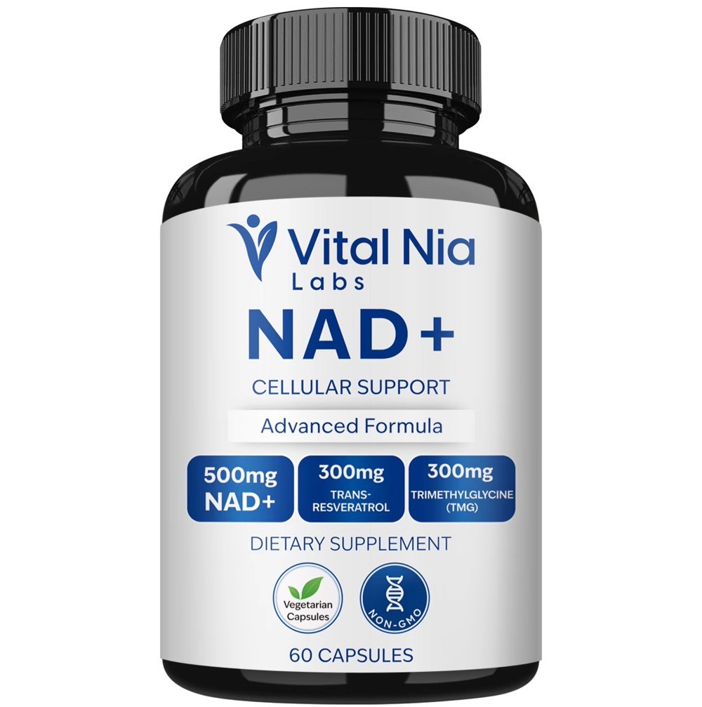 NAD+ Liposomal 500mg + Resveratrol 300mg + TMG 300mg Cellular Support 60 Caps