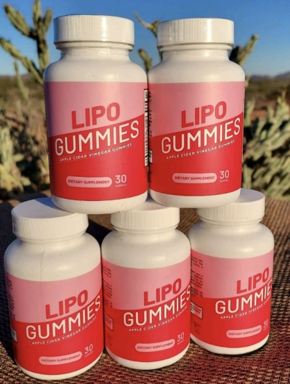 5 x Lipo Gummies Apple Cider Vinegar 30 Gummies NEW, Sealed Exp 8/26