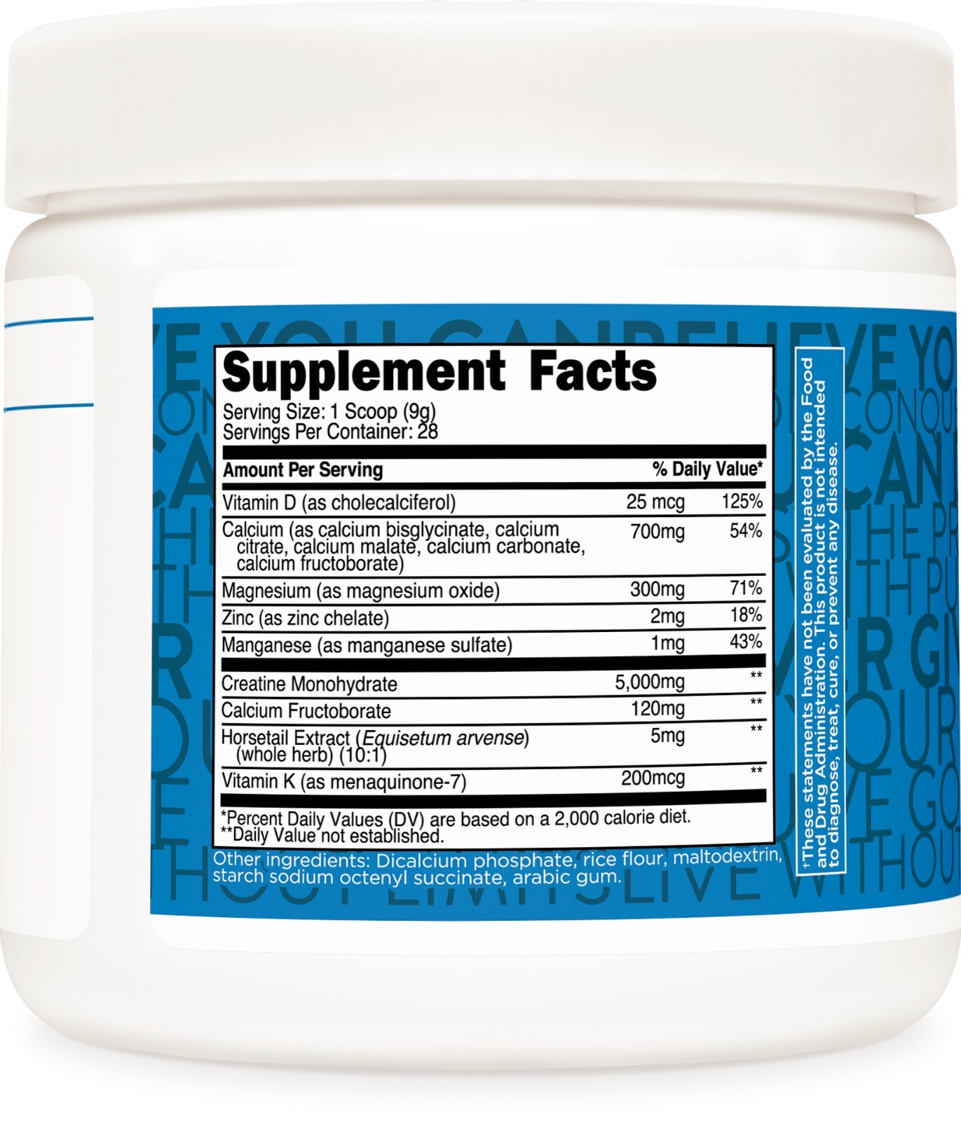 TransformHQ Healthy Aging Longevity Creatine Powder (28 Servings) Unflavored