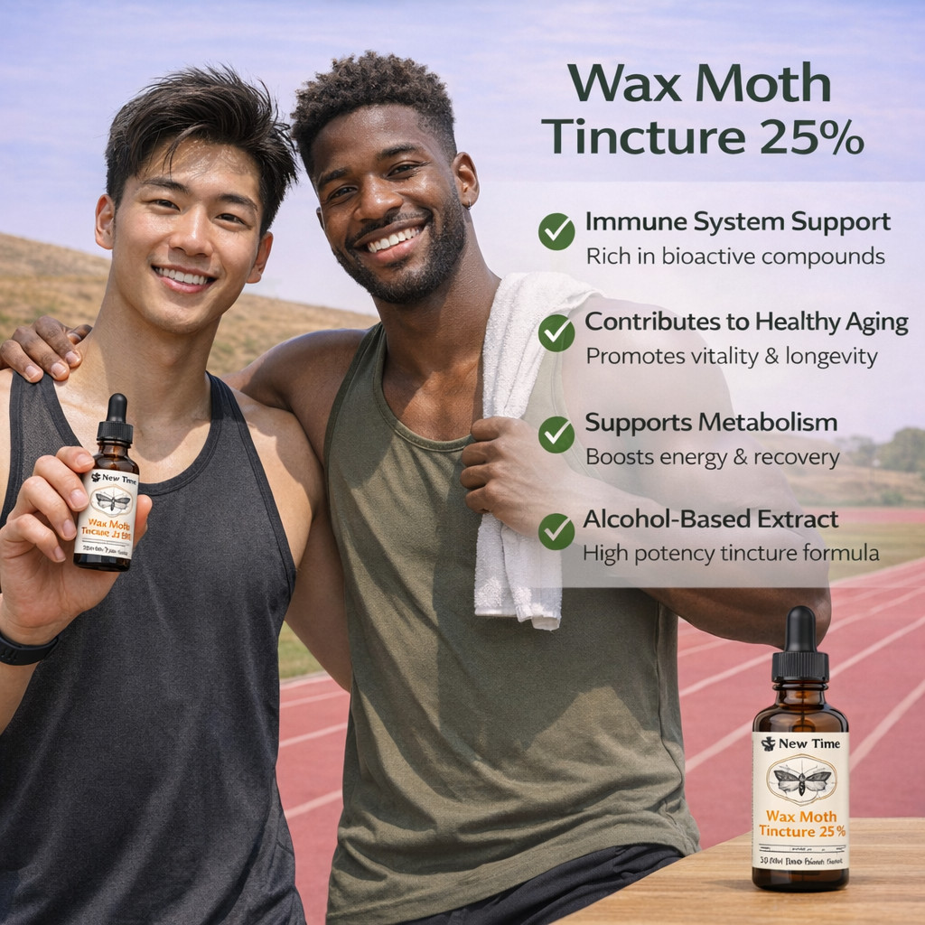 Wax Moth Larvae Tincture 60ml – Extract 25% from Galleria mellonella – Ognevka