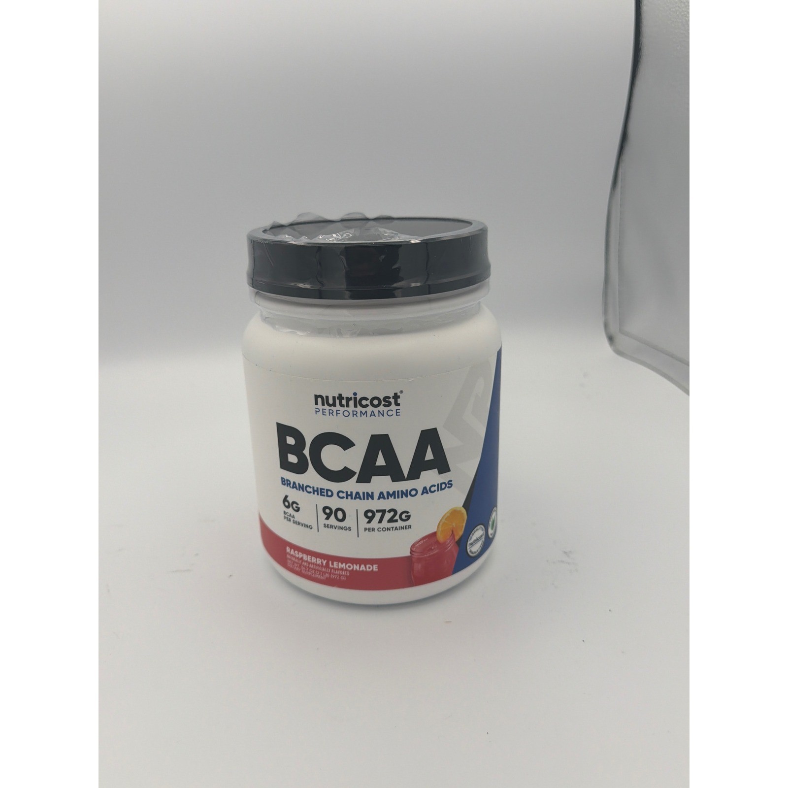 Nutricost Performance BCAA Powder Raspberry Lemonade 90 Servings 972 2:1:1 Ratio