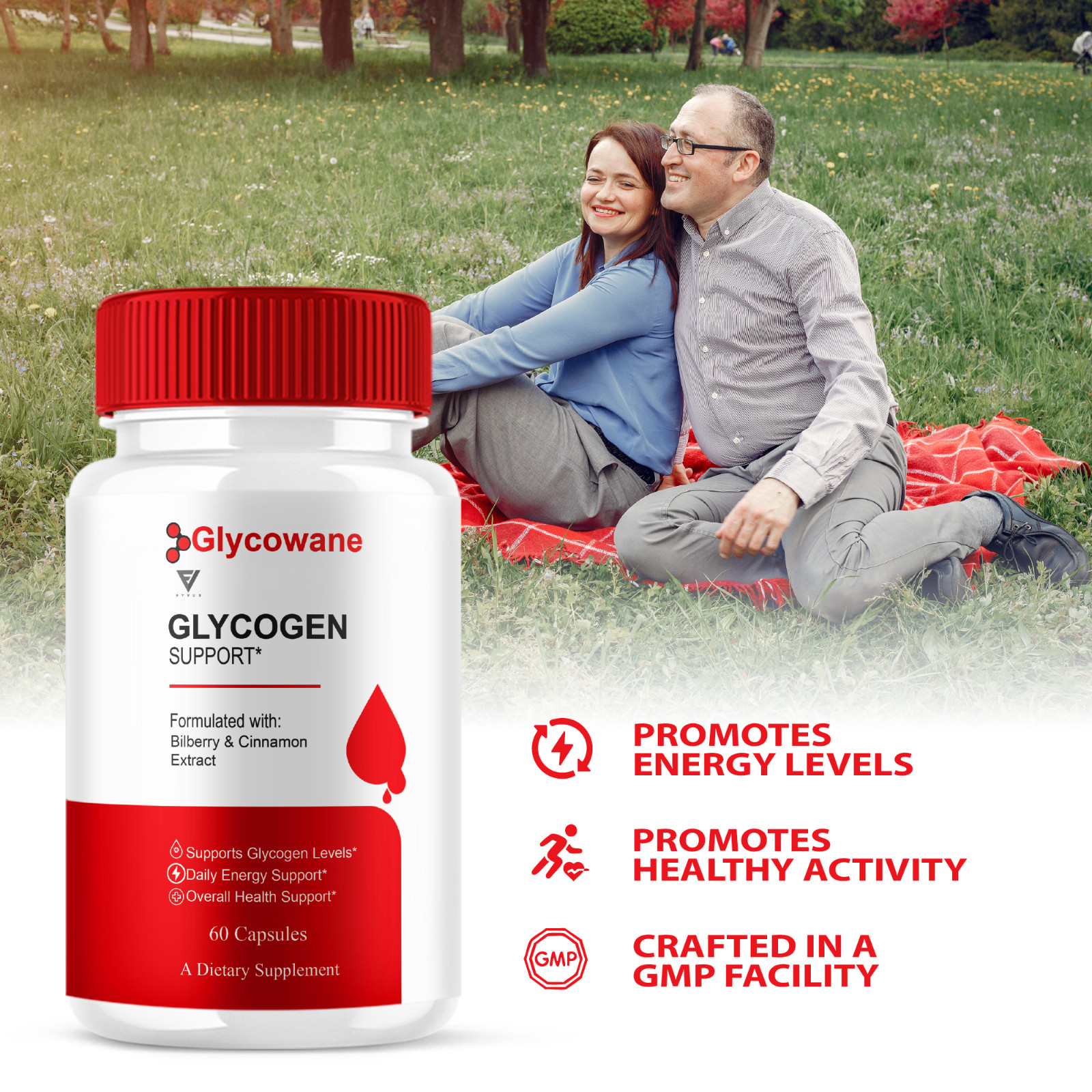 (5 Pack) Glycowane Glycogen Support, Glycowane Health Support (300 Capsules)