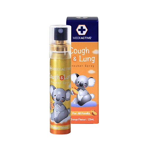 Mediactive Cough&Lung Fresher Spray 25ml (Orange)