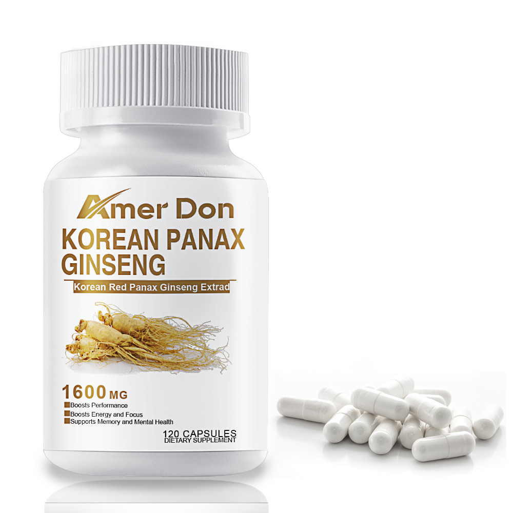 Pure Korean Red Panax Ginseng Extract Capsules No additives or fillers 120 Pills