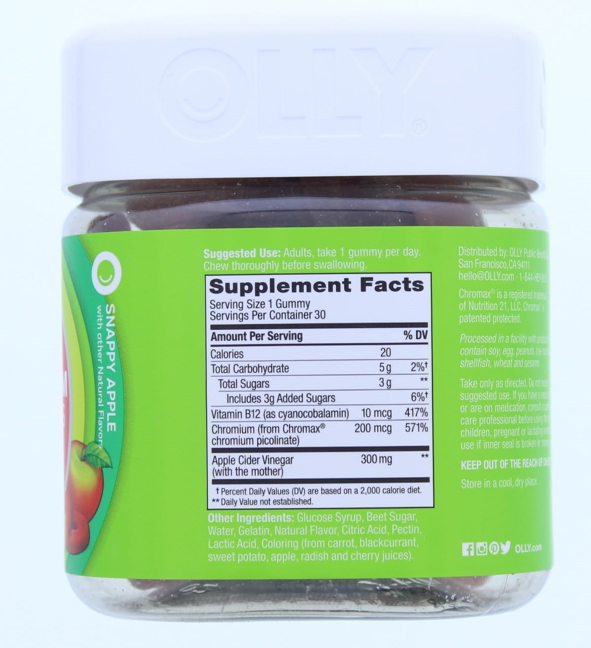 OLLY Metabolism Gummies 60 count Dietary Supplement (2 Pack)