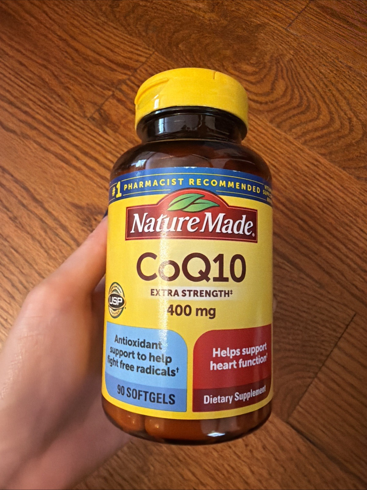 NEW Nature Made CoQ10 Extra Strength 400 mg 90 Softgels Gluten-Free Exp 7/2027