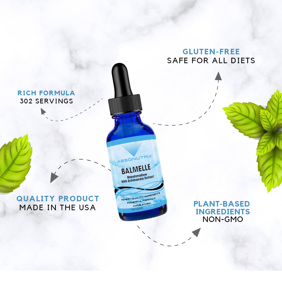 Absonutrix Balmele, 390 mg, 4 FL OZ Liquid, 302 Servings, Made in USA